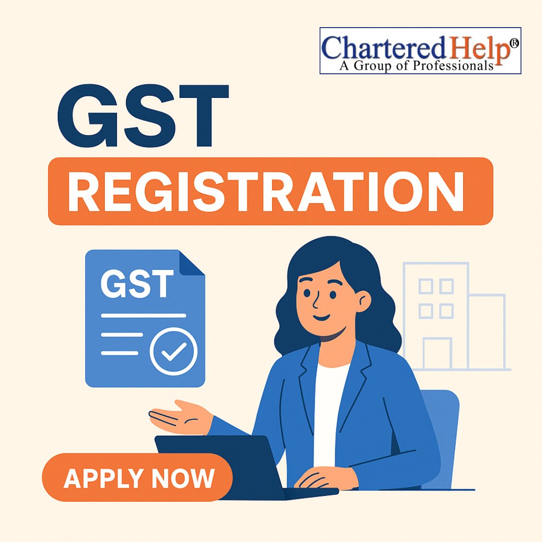 Chartered_help's tweet image. Simplify your GST registration process with CharteredHelp!
Fast, reliable, and hassle-free service — because your business deserves the best. 🚀
#GSTRegistration #CharteredHelp #BusinessSimplified #NoidaBusiness