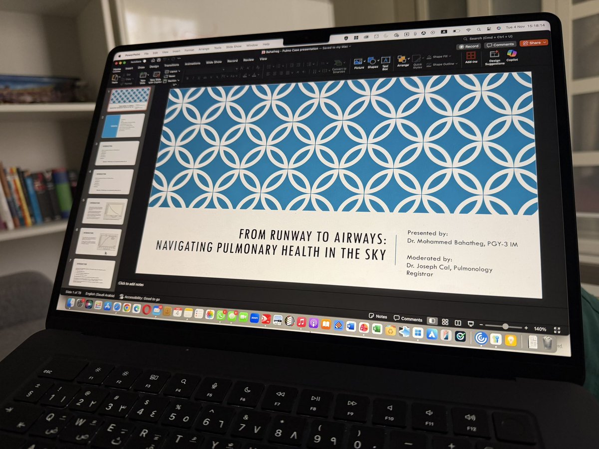 Excited for my Pulmonology Grand Rounds presentation tomorrow! 🔥💪🏼✈️☁️🫁