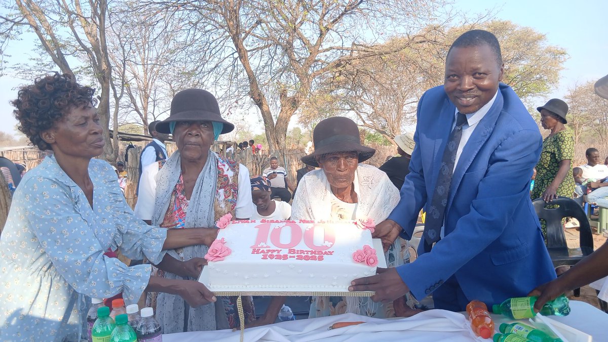 Ugogo uLiyah Khumalo of Magololo village🇿🇼 turns 100 years. Such a story inspires many of us what a blessed life . Siyamjabulela uMakhumalo