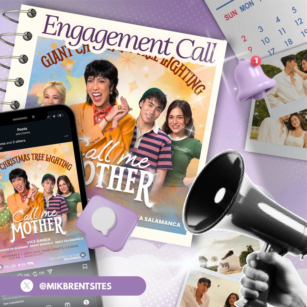 mikbrentsites's tweet image. 📢 𝐄𝐧𝐠𝐚𝐠𝐞𝐦𝐞𝐧𝐭 𝐂𝐚𝐥𝐥 — MOTHERING ang Araneta Christmas Tree Lighting with MikBrent, Mowm, and Meme! 

Check it out, MENTies! Don’t forget to 𝐫𝐞𝐩𝐥𝐲, 𝐫𝐞𝐚𝐜𝐭, 𝐬𝐡𝐚𝐫𝐞, and 𝐜𝐨𝐩𝐲 𝐭𝐡𝐞 𝐥𝐢𝐧𝐤 to spread the love!

FB: facebook.com/share/p/1Bnnsf…
IG:…