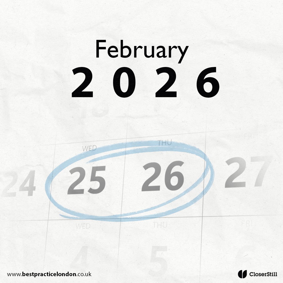 BestPracticeUK's tweet photo. Save the date 📆
Best Practice London & Women’s Health Professional Care is coming to Olympia London, 25-26 February 2026.
Registration opens soon - stay tuned to secure your pass…
Click below to register interest 👇
https://t.co/tQEhU5AQPm
#BestPracticeShow #WomensHealthPC https://t.co/5xXRi8xFB0