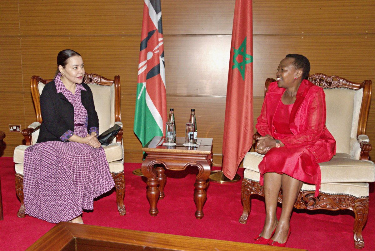 ForeignOfficeKE's tweet photo. Princess Lalla Asmaa of Morocco in Kenya for Cochlear Implant Medical Mission:
Her Royal Highness Princess Lalla Asmaa of the Kingdom of Morocco has arrived in Kenya for a three-day working visit.
During her visit, Her Royal Highness and the First Lady will jointly preside over a Cochlear Implant Medical Exercise targeting approximately 70 children with hearing impairments.
As part of her foundation’s contribution, Princess Lalla Asmaa has donated 58 cochlear implants and seven surgical kits to support this important medical mission.
She was received at Jomo Kenyatta International Airport by Her Excellency the First Lady, @MamaRachelRuto , accompanied by the CS Ministry of Gender and Children Services, Hon. Anna Cheptumo.