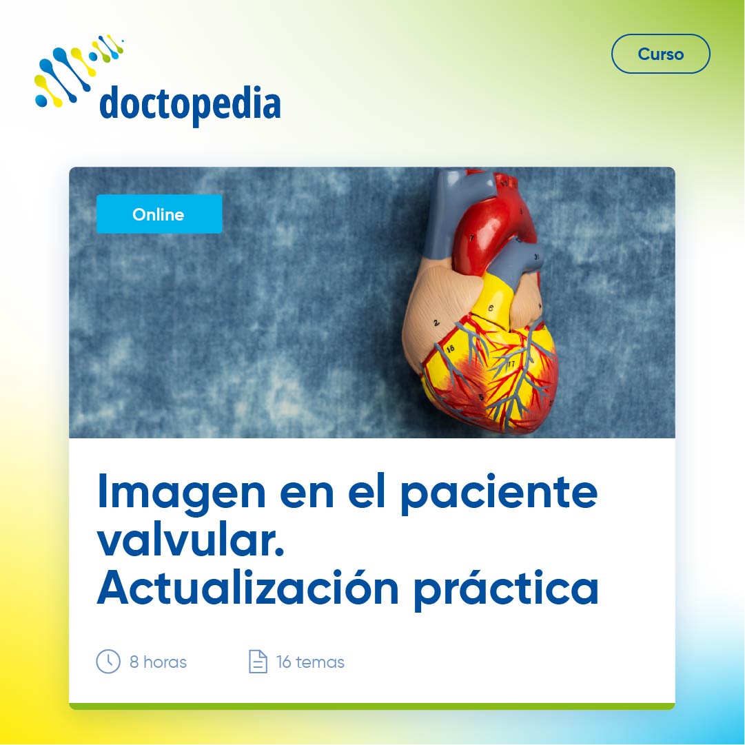 🫀🩺¿Quieres actualizar tus conocimientos en el manejo del paciente valvular?

En #Doctopedia te ofrecemos una formación online gratuita impartida por especialistas en imagen cardiovascular. En este curso se tratan temas como la estenosis aórtica, insuficiencia aórtica, estenosis