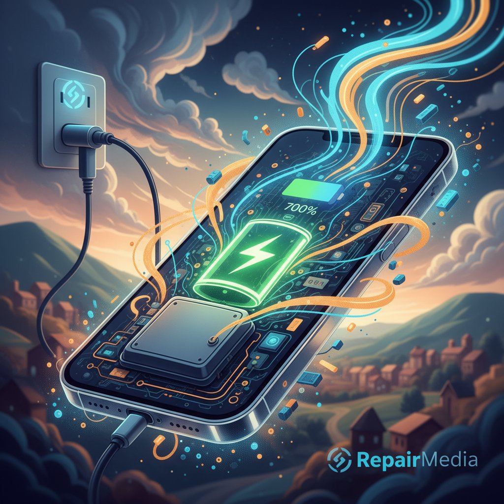 Repair_Media's tweet image. Phone battery dying fast? Keep it 20-80% charged &amp;amp; lower brightness! If still draining, we offer quick, affordable battery replacements in Huddersfield. Get a free quote today! #PhoneRepair
