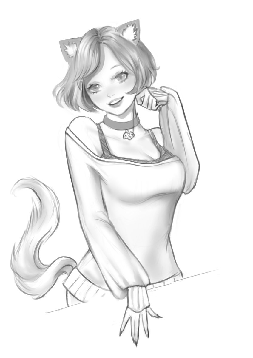 Little sketch request I did on stream - repost from last year 
#digitalart #sketch #ocartist