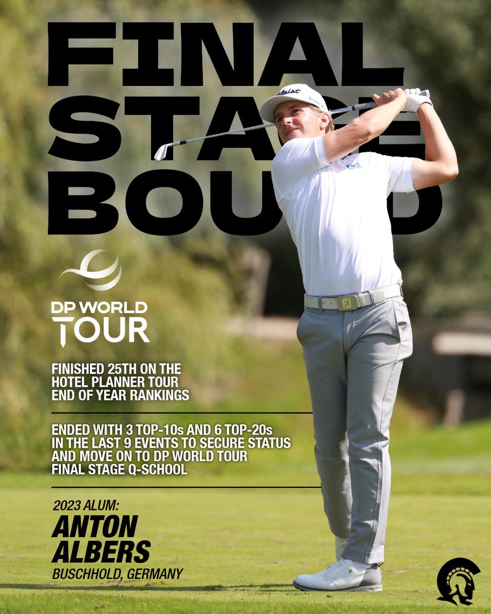 LittleRockMGOLF's tweet photo. Make that βπΌ Trojans moving on to @DPWorldTour final stage of qualifying school this weekend in Spain!
2022 alum, Anton Albers, in moving on as a result of finishing 25th on the Hotel Planner Tour this season after a blistering end to the year!
#LittleRocksTeam x #ProTrojans https://t.co/NEubxLwR0O