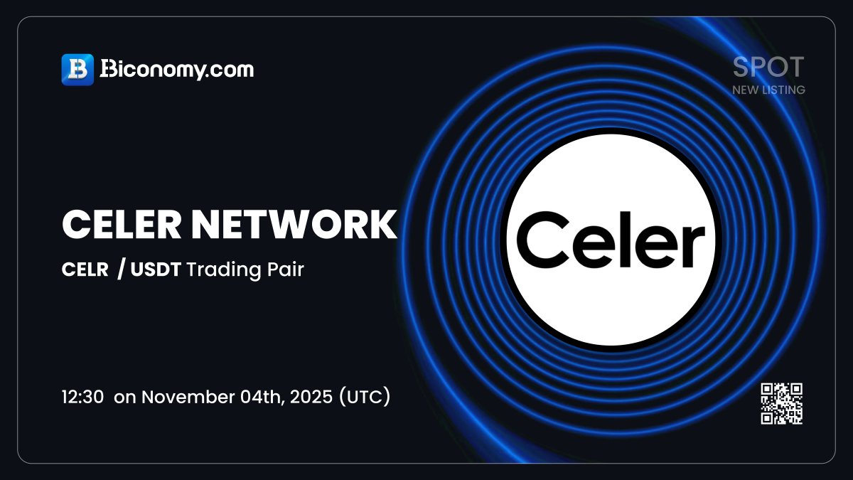 🚀NEW LISTING🔥 $CELR

We are excited to announce that <a href="/CelerNetwork/">CelerNetwork</a> has been listed on Biconomy.com! The #CELR / #USDT spot trading pair is now available!🔥
biconomy.com/exchange/CELR_…

About #CelerNetwork：
"Celer is a blockchain interoperability protocol enabling a