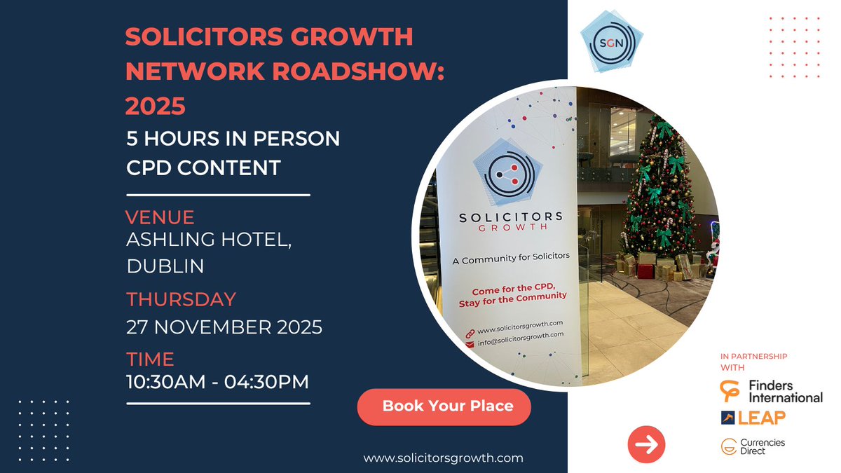Have you booked your ticket for the SGN Roadshow 2025? If not, it’s time to secure your place – especially if you’ve yet to fulfil the required 5 hours of in-person CPD before the end of the current CPD cycle.