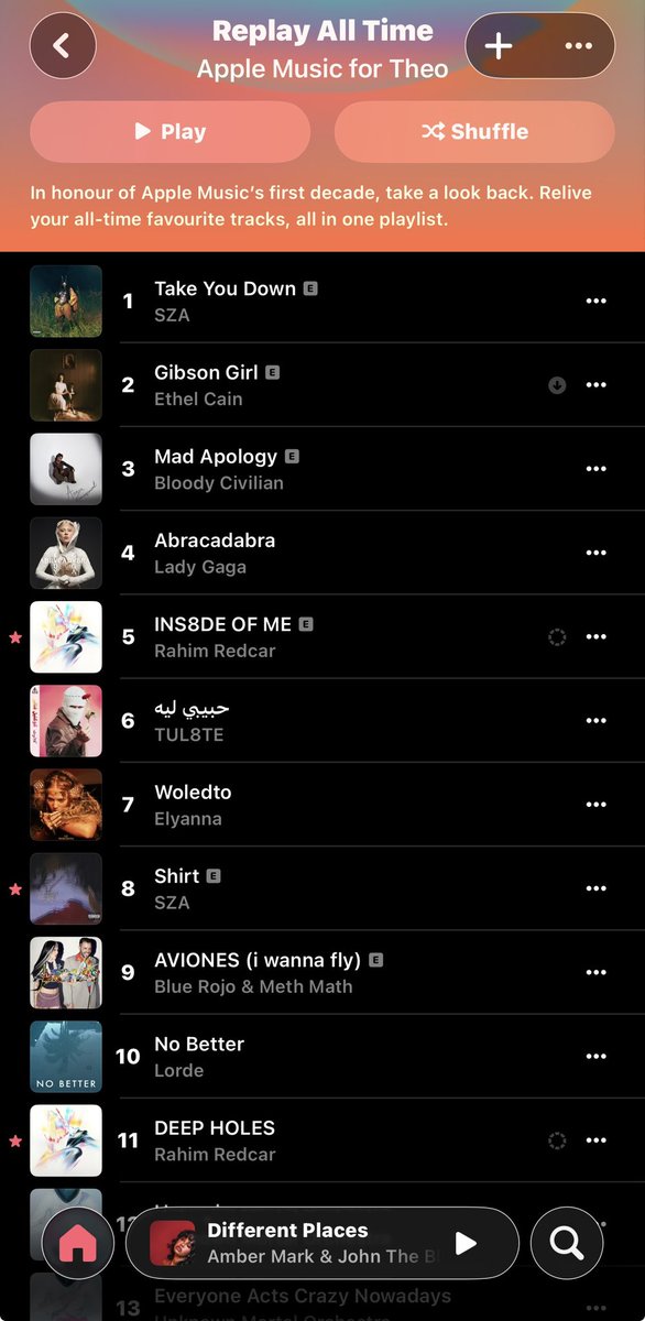 Abracadabra only there because I fell asleep with it on repeat once, dunno why it puts me to sleep