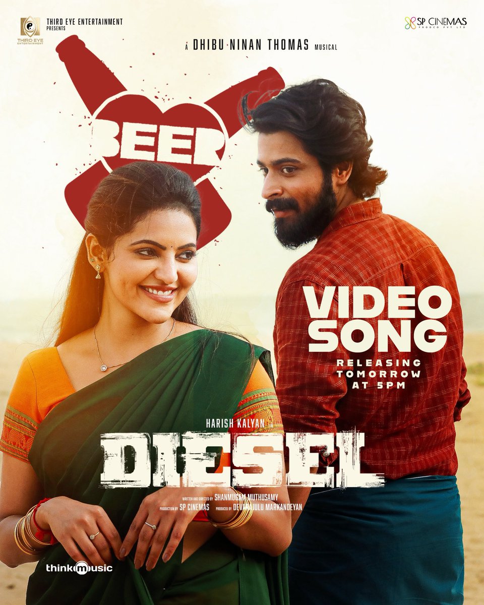 actor_annamalai's tweet photo. #Diesel #BeerSong Video Song Trow at 5 pm. Congrats & all d best team @ThirdEye_Films  @thespcinemas @devarajulu29 @iamharishkalyan @AthulyaOfficial @vinayRai1809 @Saikumaractor @thilak_ramesh #Ananya @thangadurai123 @ActDheena @premkumaractor @actorvivekpra #Rembon @dhibuofficial @SilambarasanTR_ @msprabhuDop @Richardmnathan @Sanlokesh @silvastunt @shobimaster @shan_dir @thinkmusicindia @tuneyjohn #Rokesh #GKB @PraveenRaja_Off @uie_offl @DoneChannel1