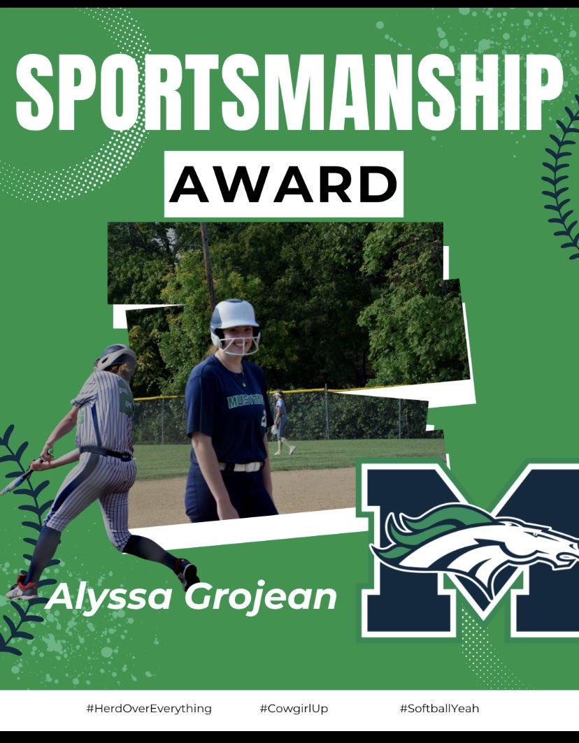 What an example, and what a great person to represent our HERD! Congratulations Alyssa on the conference Sportsmanship Award!