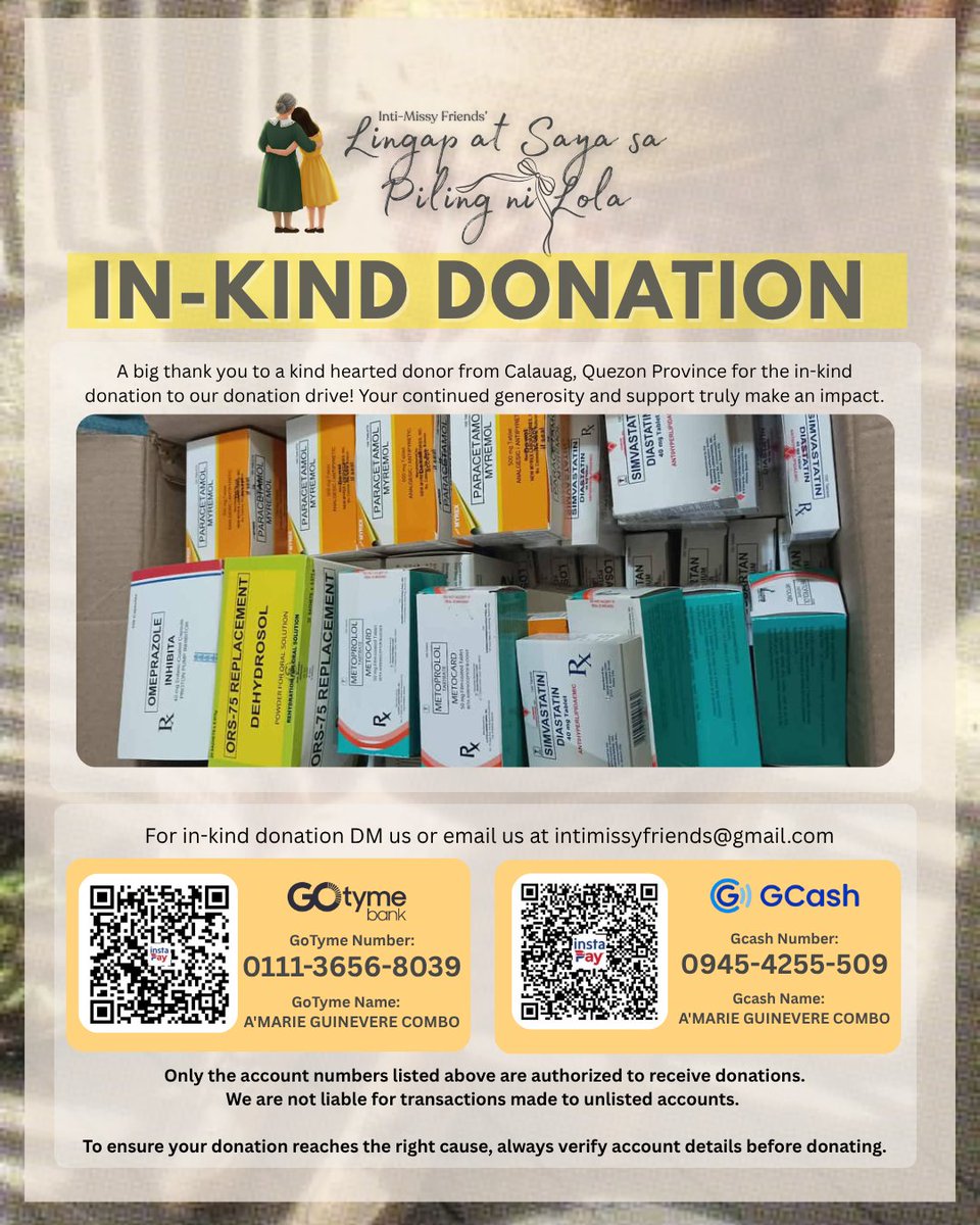 _intimissy's tweet photo. Our hearts are full! 🥰 

A big thank you to our generous donor from Calauag, Quezon Province for sharing your blessings through an in-kind donation to our donation drive. 💊💚 https://t.co/XXAkLI00wG