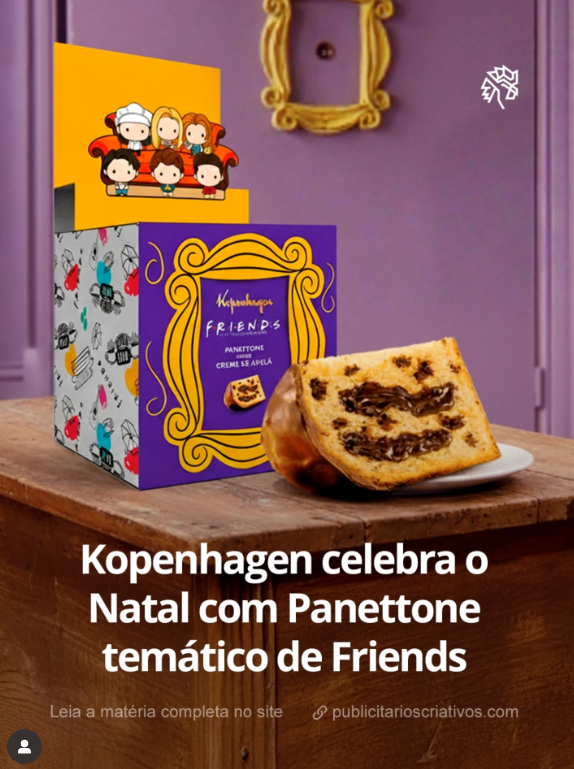 rossgellxr's tweet photo. a kopenhagen lançou chocotone temático de friends 😭 https://t.co/XRVdy8LvYV