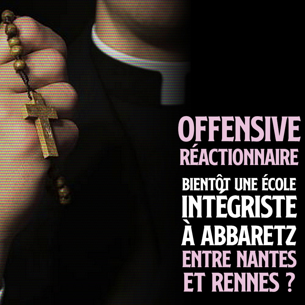 BIENTÔT UNE ÉCOLE INTÉGRISTE ENTRE NANTES ET RENNES ?

Alors qu'Abbaretz possède déjà deux écoles, une publique et la seconde privée, un projet d'école "hors contrat" est en train de voir le jour.

1/2 ⤵️