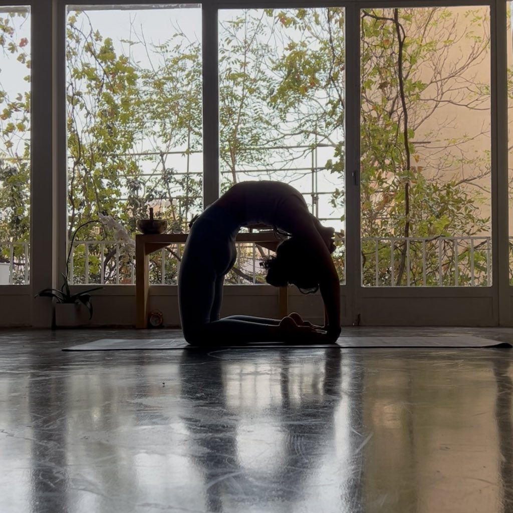 من روزهای شنبه‌ و دوشنبه‌ ۴:۳۰ تا ۶ تو محدوده‌ی سنایی، کلاس هاتا یوگا دارم.
تو این کلاس تمرکز ما روی جزییات فرم بدن، ماندگاری در آساناها و بالا بردن قدرت و انعطافه.
اگه دوست دارین با هم تمرین کنیم یا اطلاعات بیشتری نیاز دارین بهم دایرکت بدین.
ریتوییت کنید هم که بوس.