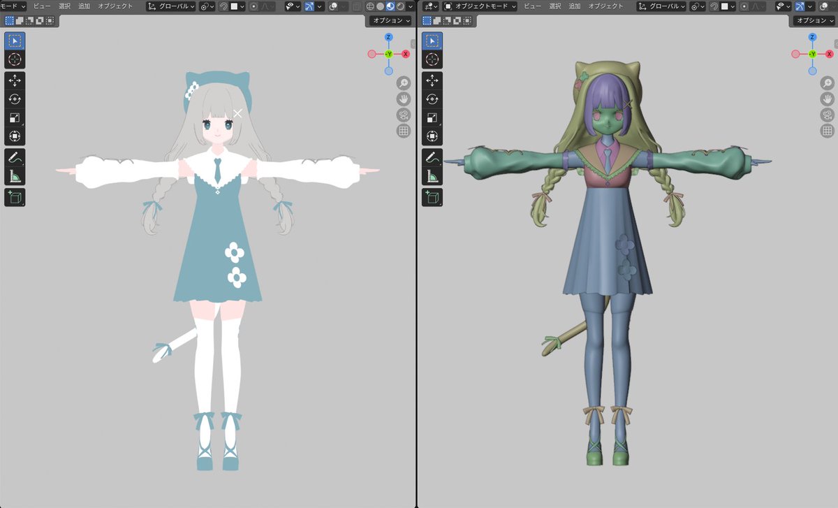 MokomokoTk7221's tweet photo. 今日の進捗!day35!!
#fusacoloso
#blender
#Vtuber_model https://t.co/MkTluDPFyO