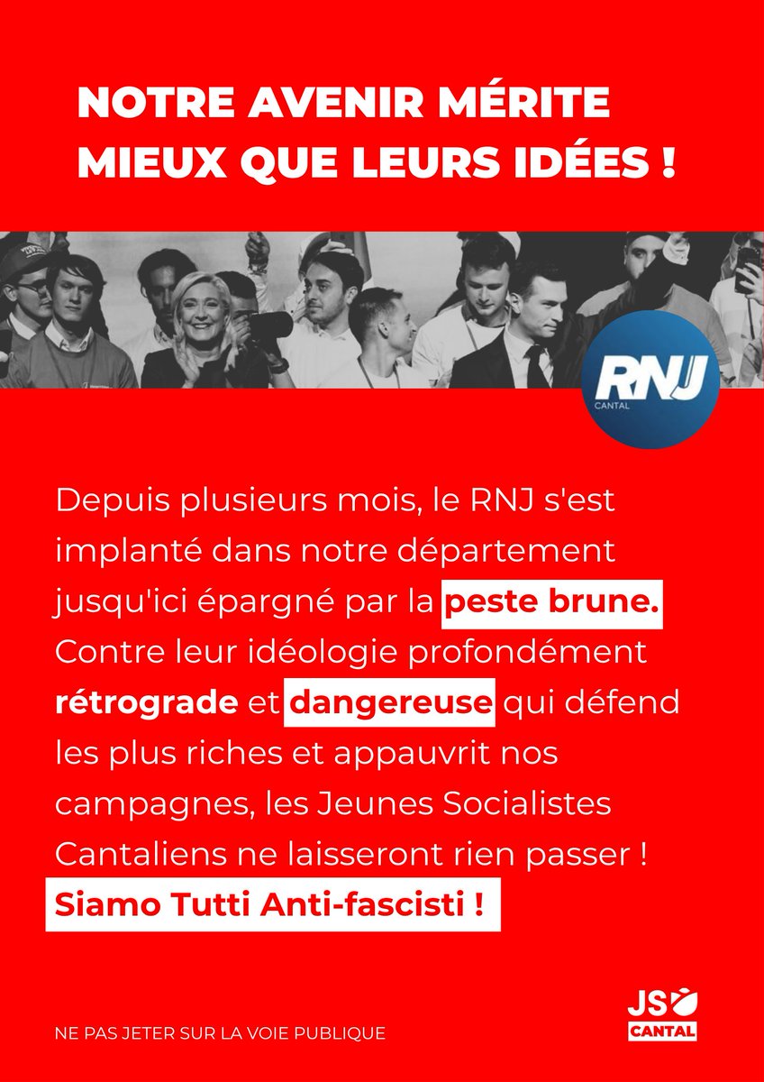 Jeunes Socialistes Cantal tweet media