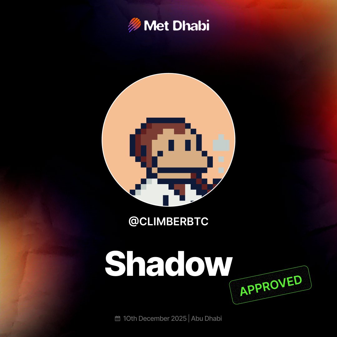 ClimberBTC's tweet photo. ✨ MetDhabi 2025 ✨

Incredible feeling right now — truly honored and grateful for this chance! 🙌

Huge appreciation to @0xmiir, @0xSoju, @xianxlb and the whole @MeteoraAG team.

So excited to meet everyone — see you soon! 🔥 https://t.co/1s5HpF8O9Y