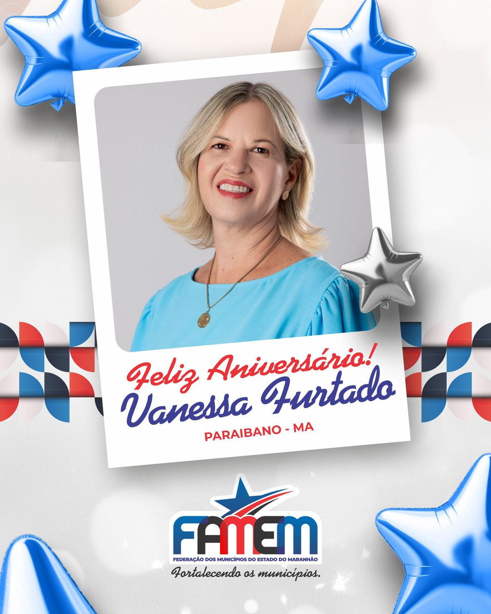 🎉 Parabéns! 🎉
✨🎂 Desejo um Feliz Aniversário à prefeita Vanessa Furtado! Que a sua dedicação continue inspirando e transformando Paraibano. Muita saúde, sucesso e realizações neste novo ciclo!🎉🥳
#AniversárioPrefeitaVanessaFurtado #ParaibanoEmFesta