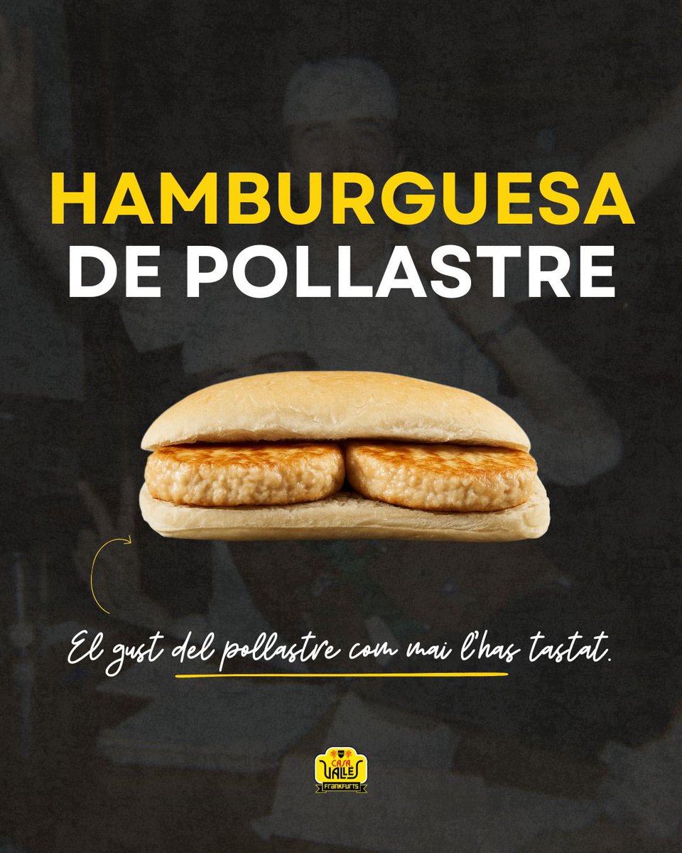 La nostra hamburguesa de pollastre no es disfressa de res: és saborosa, honesta i addictiva. 🍗🔥

Cruixent per fora, tendra per dins — una mossegada i només pots dir: quin espectacle!

📍 Terrassa, Barcelona o Badalona.
Vine a tastar-la i jutja tu mateix.

#FrankfurtsCasaValles