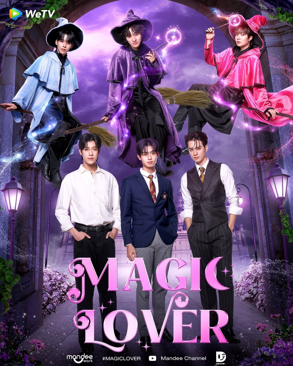 🚨Novo pôster de #MagicLoverSeries, o BL estrelado por #ThomasKong, #KengNamping e #JimmyOhm. 

Três feiticeiros são enviados para o mundo dos humanos com uma única missão: encontrar seu amor verdadeiro em 30 dias ou se tornarão em animais. #WeTVAlwaysMore2026
