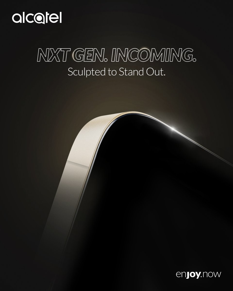 IndiaAlcatel's tweet image. Precision meets personality. The next chapter of design begins soon.

#Alcatel #AlcatelIndia #EnjoyNow #NXTIncoming #ComingSoon #Smartphone #NewLaunch