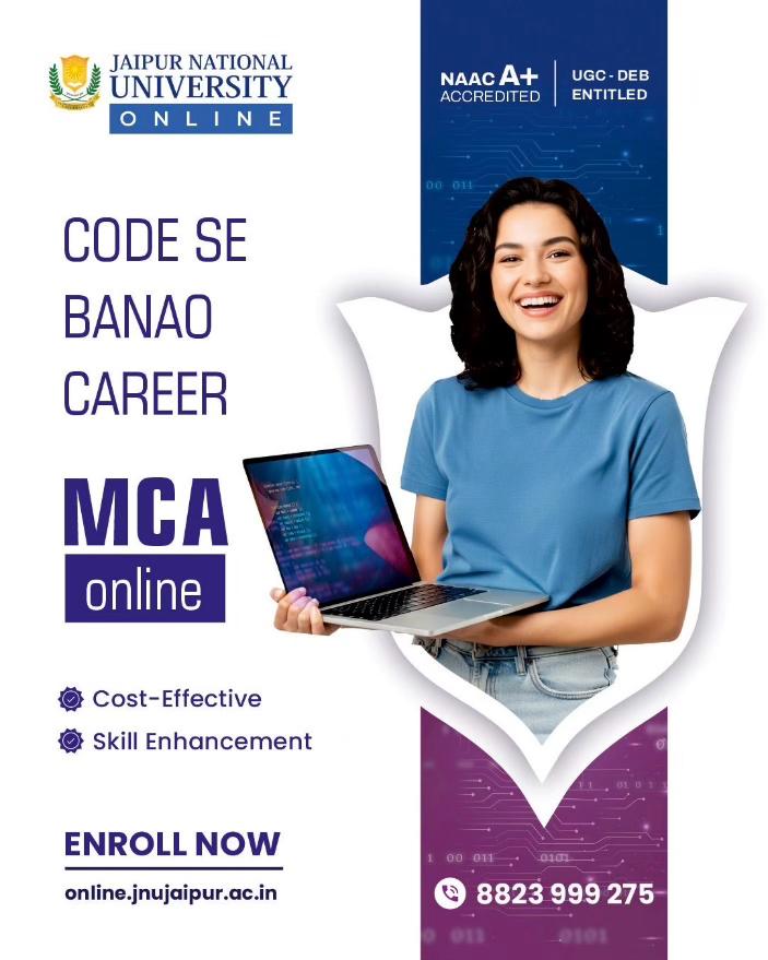 JaipurNati98041's tweet image. Tech world mein apni jagah banani hai? Start coding your success today! 

Flexible, affordable, and career-focused learning for tomorrow’s coders and creators. 

#OnlineMCA #JNUOnlineUniversity #CodingCareer #LearnToCode #DigitalSkills #ITProfessionals #SoftwareDevelopment