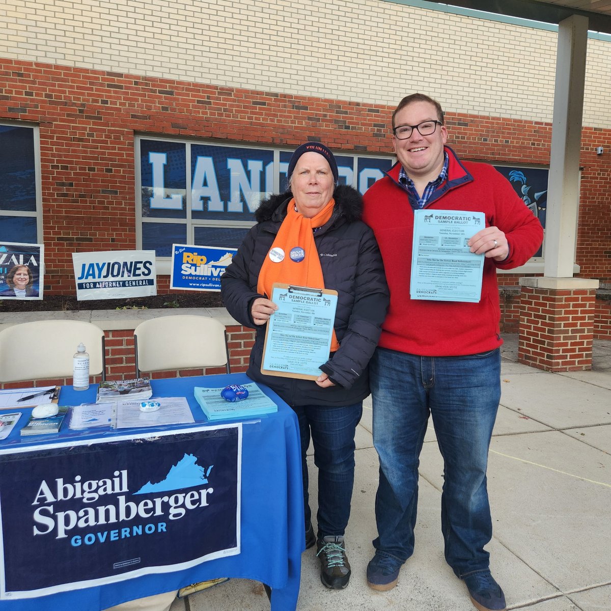 First four stops of the day: Lemon Road Elementary, Haycock Elementary, Longfellow Middle, and ran into <a href="/RipSullivan6/">Delegate Rip Sullivan</a> at Chesterbrook! Get out and vote!
<a href="/SpanbergerForVA/">Abigail Spanberger</a> <a href="/SenatorHashmi/">Senator Hashmi</a>