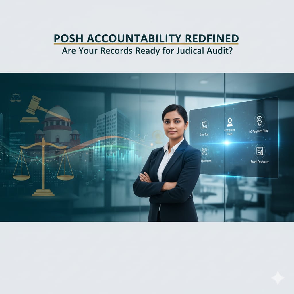 VijayFoundatio1's tweet image. The POSH Act has evolved — from paper compliance to judicial audits &amp;amp; digital accountability.

Is your organization ready for a compliance check?

Read full analysis: mamtasinghshukla.blogspot.com/2025/11/posh-a…

#POSHAct #CorporateGovernance #SHeBox #JudicialAudit #WorkplaceSafety #WomenEmpowerment