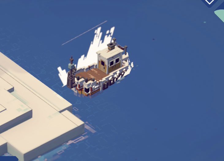 Ramoffle100's tweet image. 船あり釣りゲーの割には意外と船は頑丈。
ちょっと強化後だけどコツンコツンなら何度でも大丈夫。

全速でバッシャーなるほどぶつかると4.5回で破損😇
ちゃんとグラも段階ふんでボロになるの細かいな！ #Moonglowbay