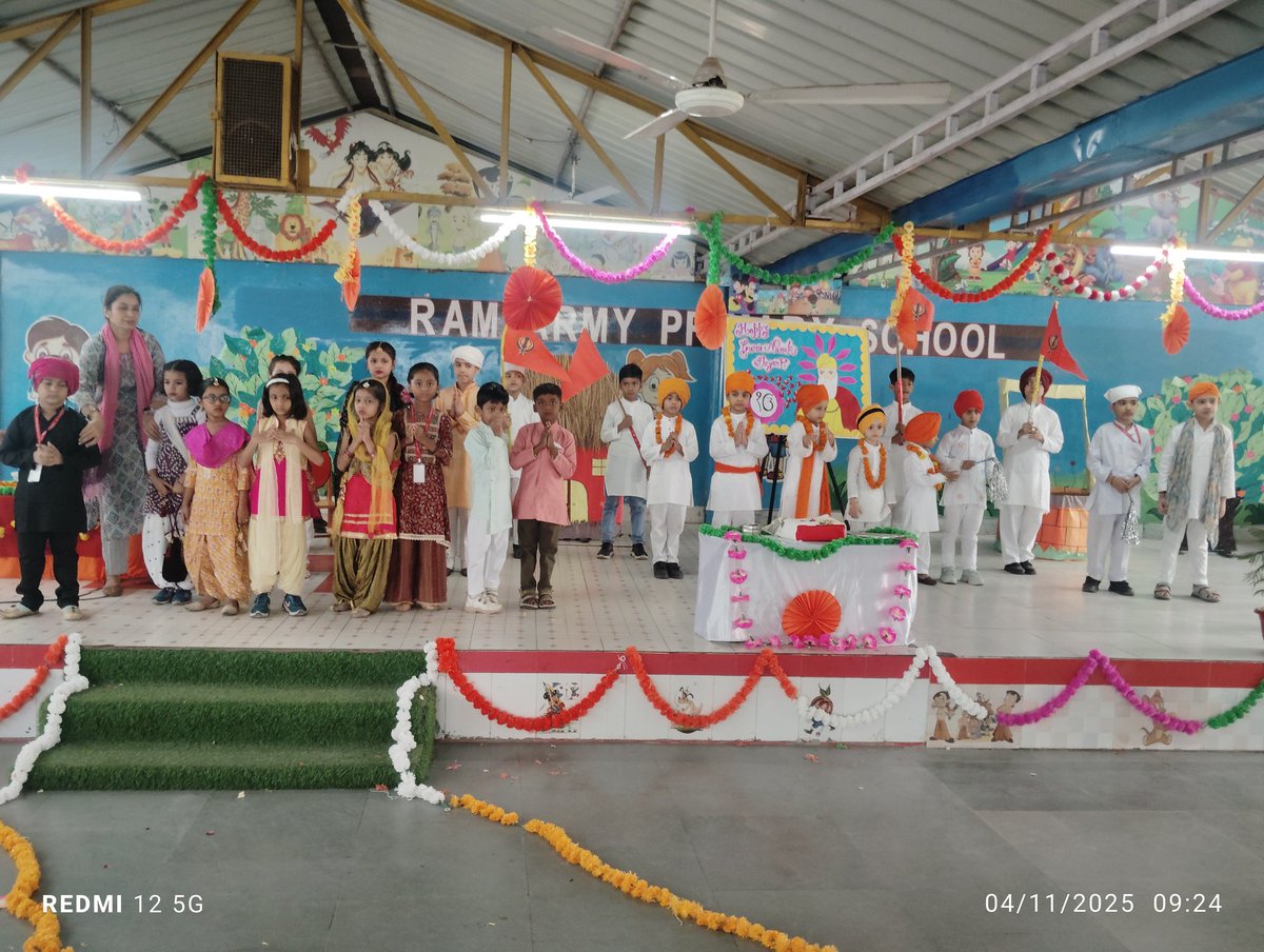 MeerutRam's tweet image. 🌼 Guru Nanak Jayanti at RAPS 🌼
RAPS celebrated Guru Nanak Jayanti on 4th November 2025 with devotion and joy. Students performed a skit and panchferi, spreading the divine message of service and humility. ✨
#GuruNanakJayanti #RAPS #PeaceAndKindness