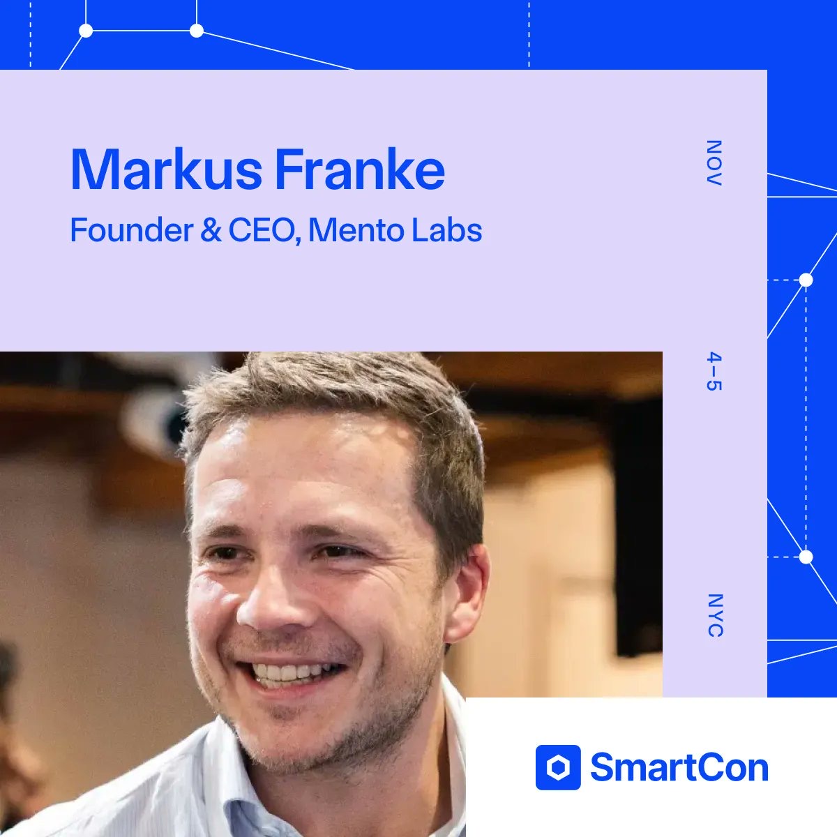 MentoLabs's tweet image. Global FX Markets Onchain, For All 

Our CEO, @MarkusMento, takes the stage at SmartCon by @chainlink

→ November 5, 2025, 1PM ET
→ Stage: Fulton Street

Learn how onchain FX markets are redefining the way value moves across the world
