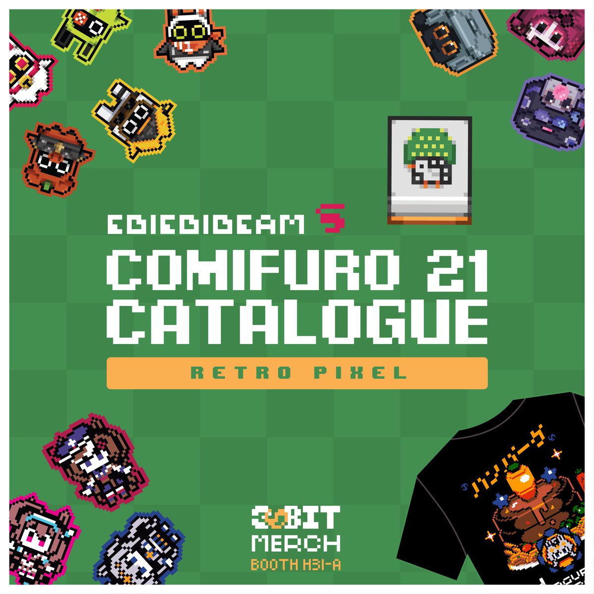 EbiEbiBeam's tweet image. I will be selling again at #CF21 !
New pixel stuff ~

⭐️Table H31-A
🏣 ICE BSD, Tangerang
🗓️ 15-16 Nov 2025

More of Uma Musume and ZZZ stuff. 
Some merch are in already, I will do a follow up photo in few days. 

#comifuro21  #comifuro #comifuro21catalogue #comifuro21catalog