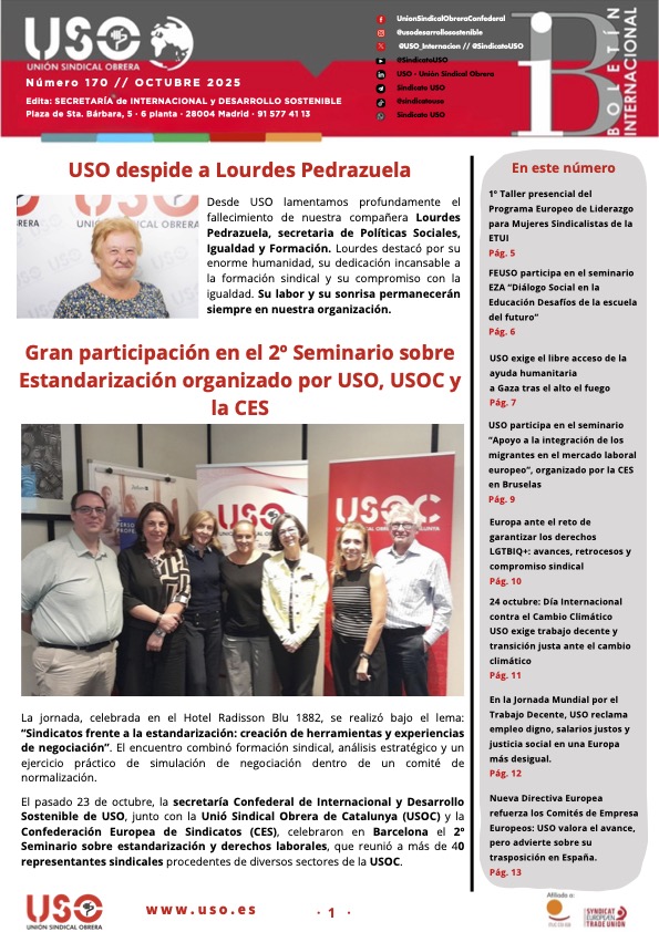 ▶📲 Ya puedes descargar el Boletín de Internacional del mes de octubre con toda la actualidad del sindicalismo internacional. <a href="/USO_Internacion/">USO Internacional y Desarrollo Sostenible</a>   
uso.es/wp-content/upl…