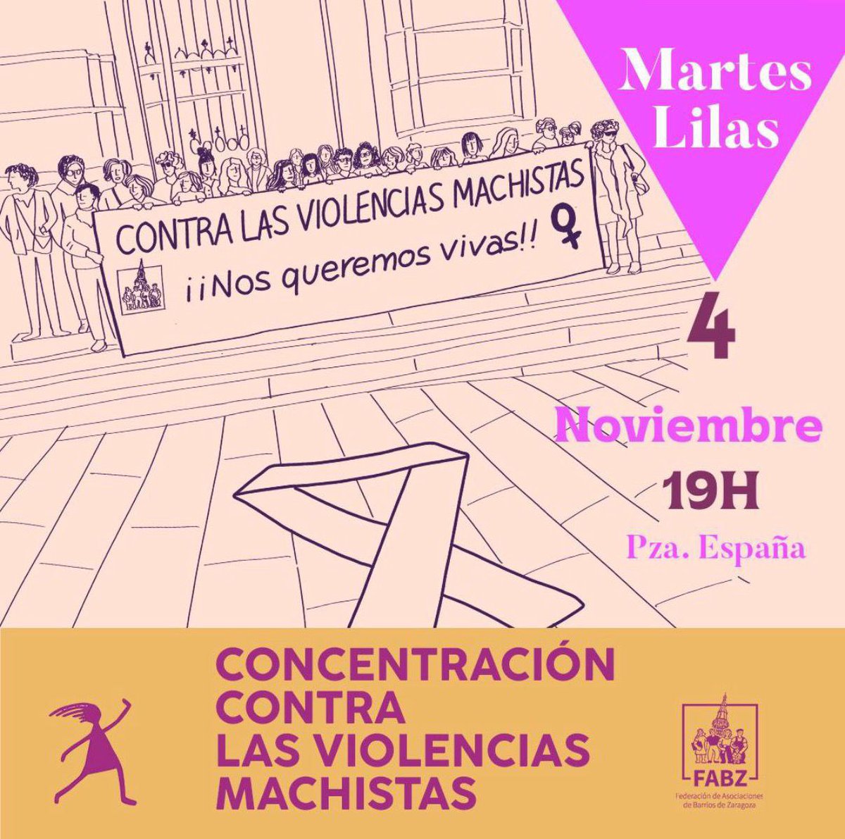 Un nuevo asesinato machista, esta vez en Zaragoza. No lo soportamos más, ¡basta ya!

Esta tarde nos concentramos contra la violencia patriarcal. ¡Ni una asesinada más!