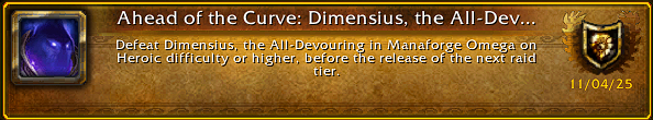 TechTim2000's tweet image. AOTC achieved on Manaforge Omega! 🏆💥 Huge shoutout to the team for crushing it—what a fight! And the reward? The stunning Royal Voidwing mount 🐉💜 Absolutely worth every wipe! #gaymer #Vtuber #streamer #cosplayer #WorldOfWarcraft #AOTC #WoW