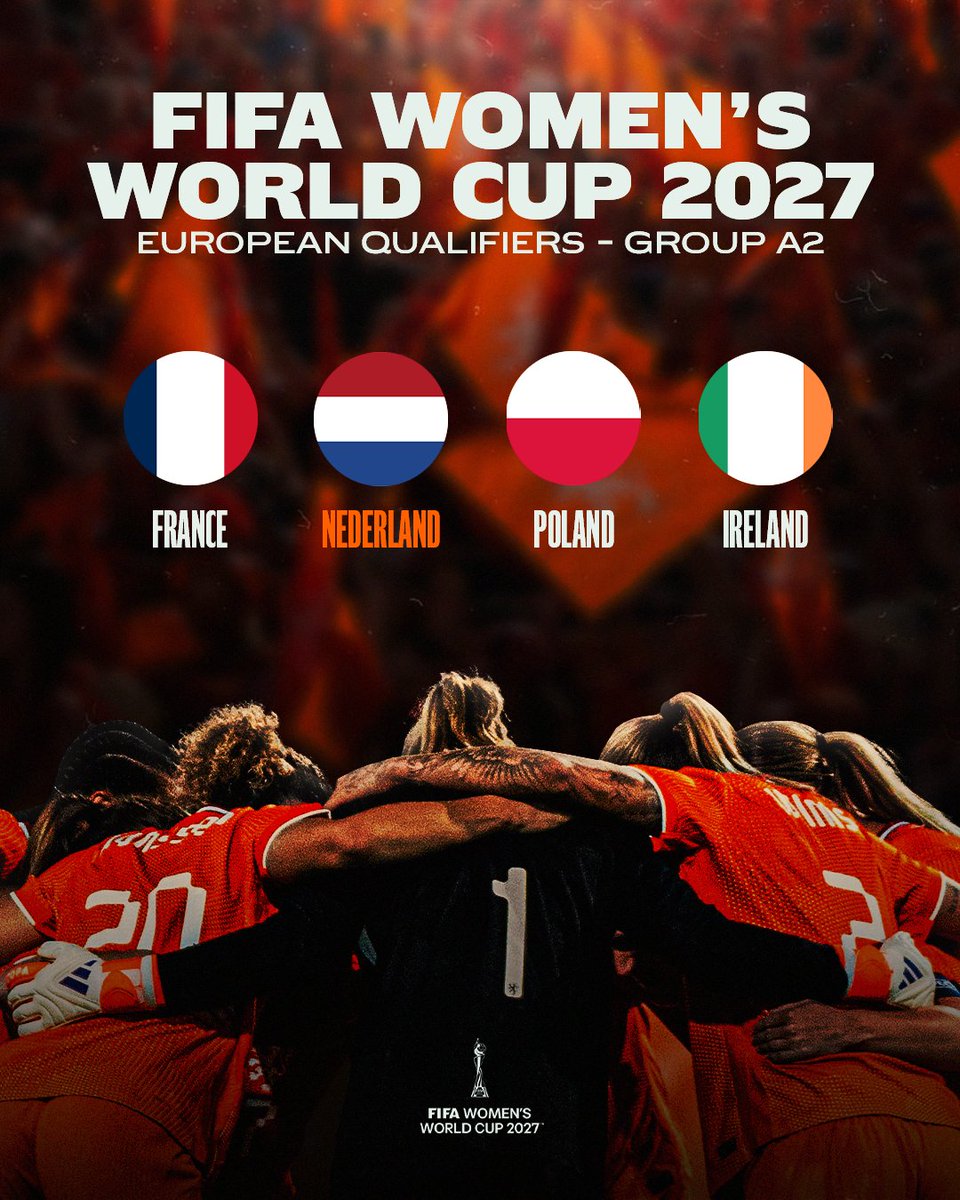 The #WWCQ draw is done! ✔️

Presenting our 2027 <a href="/FIFAWWC/">FIFA Women's World Cup</a> qualifying group! 🔸

#NothingLikeOranje