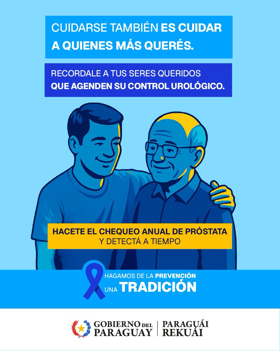 Miticpy's tweet image. Cuidarse no es solo una decisión personal, es un acto de amor hacia quienes te rodean.

Hacete el chequeo anual de próstata y detectá a tiempo.

Hagamos de la prevención una tradición.