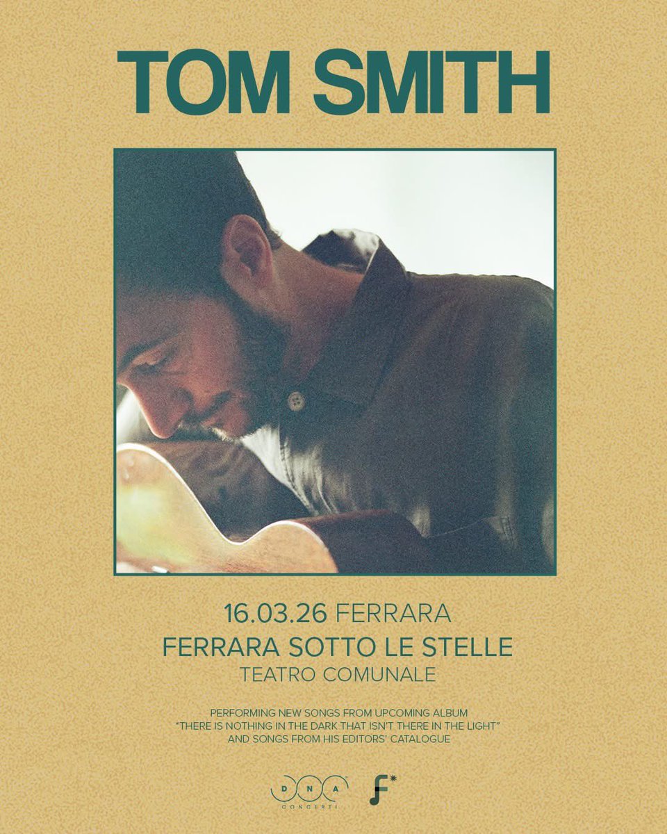 NEWS! 🔥 Tom degli <a href="/editorsofficial/">EDITORS</a> torna in Italia nel 2026.
Lunedì 16 marzo suonerà a Ferrara presso il Teatro Comunale.

Come riportato da <a href="/dnaconcerti/">DNA concerti</a> i biglietti per questo appuntamento saranno disponibili dalle 11 di venerdì 7 novembre.