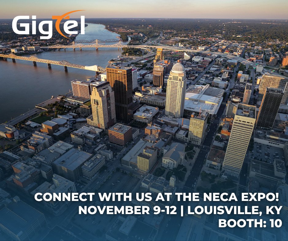 We’re headed to Louisville for the NECA Expo, Nov 9–12! 
Ready to grow your brand with enterprise-grade communication that’s reliable, scalable &amp; fully yours?

Stop by Booth #10 to learn how GigTel’s White Label Program powers growth.
👉 gigtel.com/partners/white…