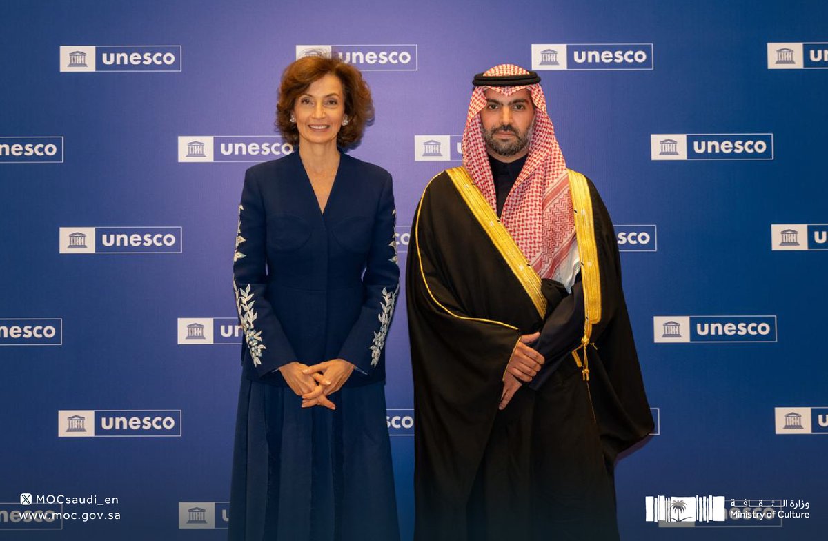 mocsaudi_en's tweet image. HH @BadrFAlSaud addressed @UNESCO’s 43rd General Conference in Samarkand, emphasizing the Kingdom’s commitment to advancing international cooperation in education, culture, and science. 

#SaudiMinistryOfCulture