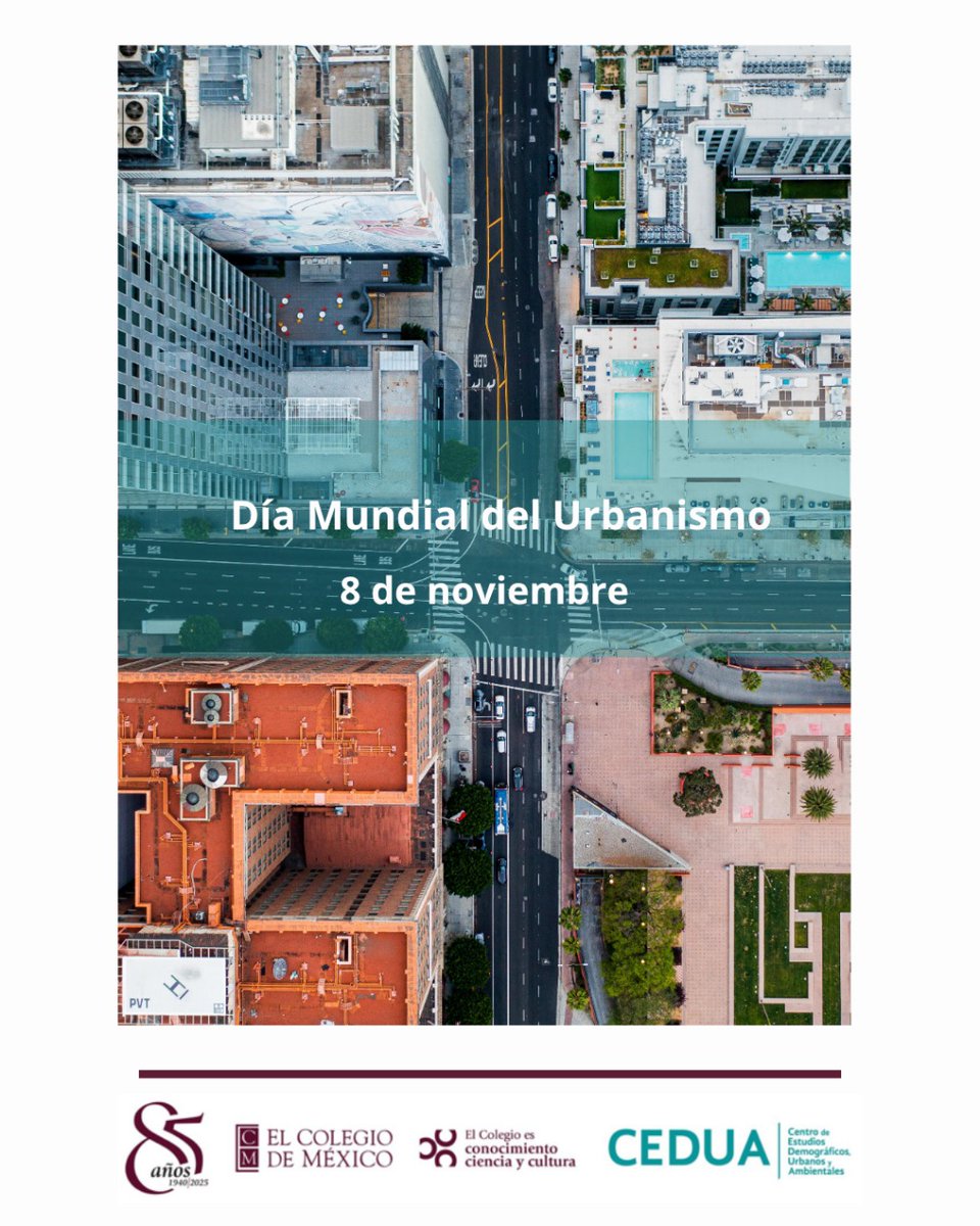 8 de noviembre | Día Mundial del Urbanismo
El urbanismo comprende cómo se configuran los territorios y cómo pueden planearse de manera equitativa y sostenible. Su estudio combina enfoques teóricos, metodológicos y aplicados que buscan mejorar la gestión del espacio y las ciudades