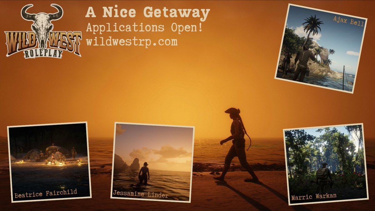 Sometimes the West feels a little wider when you’re watching the ocean meet the horizon. 🌅 

Check out wildwestrp.com to get whitelisted and share your beautiful screenshots of your own in-character getaway!
#RedM #WWRP #RDR2RP #GTARP