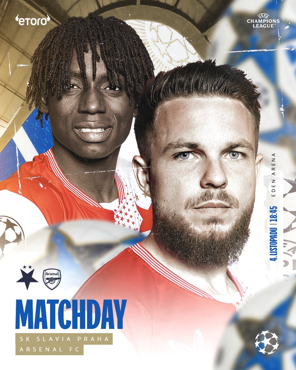 LA LIGUE DES CHAMPIONS EST DE RETOUR ! 🤩

Le Slavia reçoit la meilleure défense d'Europe pour le compte de la 4e journée d'UCL.

Un match extrêmement difficile voir impossible pour la bande à Trpišovský.

Coup d'envoi 18h45.