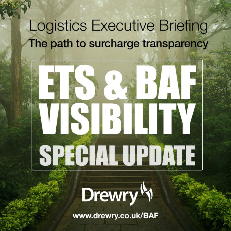 Logistics Executive Briefing: Keep control of surcharges in your ocean bid.
drewry.co.uk/logistics-exec…
#OceanFreight #BAF #ETS #Transportation  #Logistics #Containers #shipping