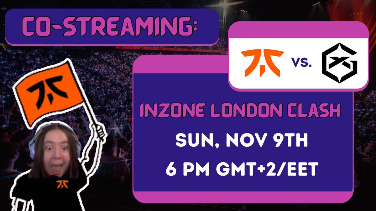 N3ylani's tweet photo. Incredibly proud to share that I'll be co-streaming the INZONE London Clash this Sunday!! 🧡🖤

🎮 @FNATIC vs @GIANTXVALORANT 
🗓️ Sun, 6 pm GMT+2
 
My first-ever Valorant co-stream and I get to watch my favourite team &amp; IGL 🥹

 #INZONELondonClash #alwaysfnatic #VALORANT https://t.co/kBFgK7z6TW