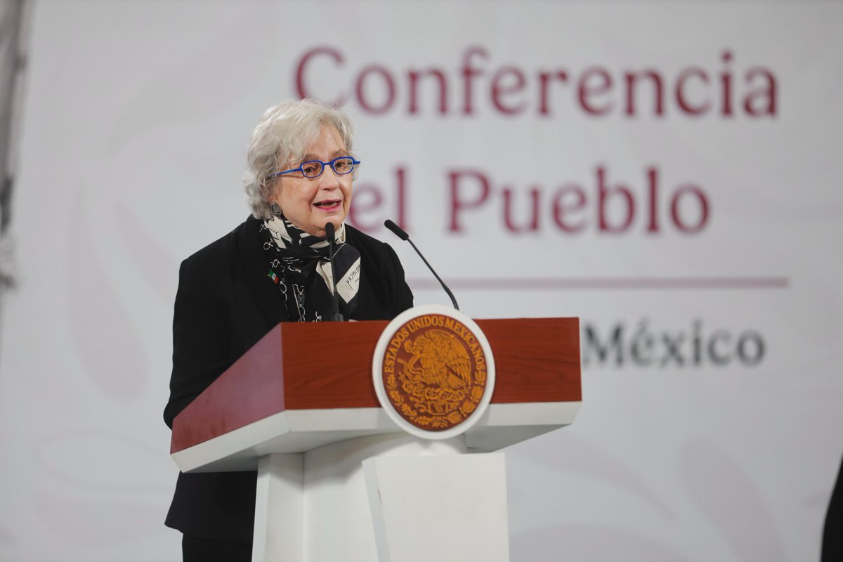 📸 Durante la #MañaneraDelPueblo de la presidenta Claudia Sheinbaum y en representación del canciller Juan Ramón de la Fuente, la subsecretaria para América Latina y el Caribe, Raquel Serur (<a href="/RaquelSerur3/">Raquel Serur</a>), recordó la tradición y vocación humanista de México, que a lo largo de su