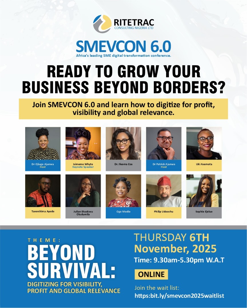 radahmedia's tweet image. Are you ready to turn your corporate expertise into a premium enterprise? 

Join our founder, Dr Oge Funlola Modie, as she shares the blueprint for transforming experience into thought leadership authority.

#SMEVCON60  #ThoughtLeadership #Entrepreneurship #RadahMedia