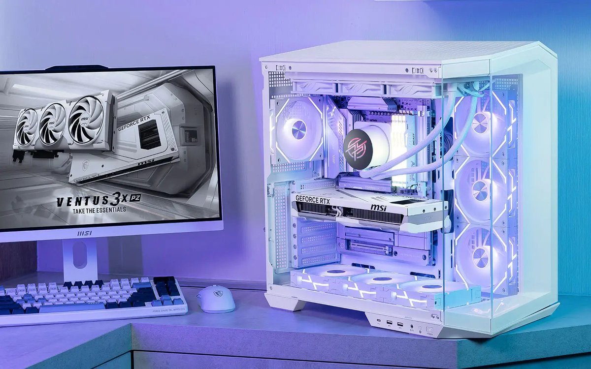 MSI__UK's tweet image. POV: You stare at your case and can ACTUALLY see the motherboard.
Zero cable chaos, pure aesthetic, that&apos;s what makes VENTUS PZ different. 😎

#VENTUS #RTX50 #PCBuild