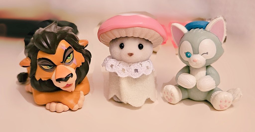 本日私の精神安寧のお守りとして選ばれた三銃士です  みんな‼️わざわざ職場まで来てくれてありがとな‼️